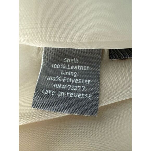 Apt. 9 Beige Metallic Suede Genuine Leather Blazer - Picture 8 of 11